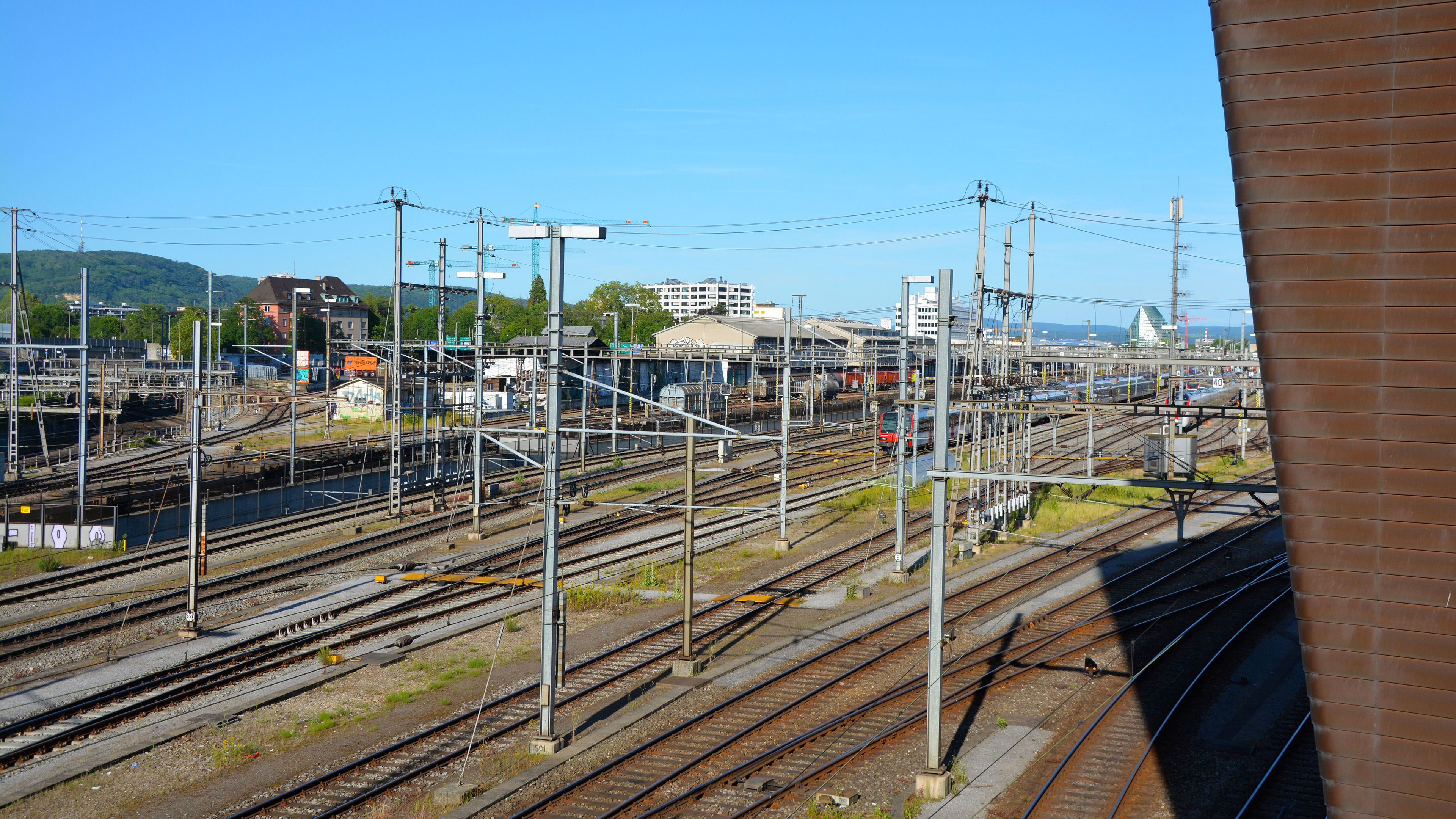 Railyard of Basel Central Station