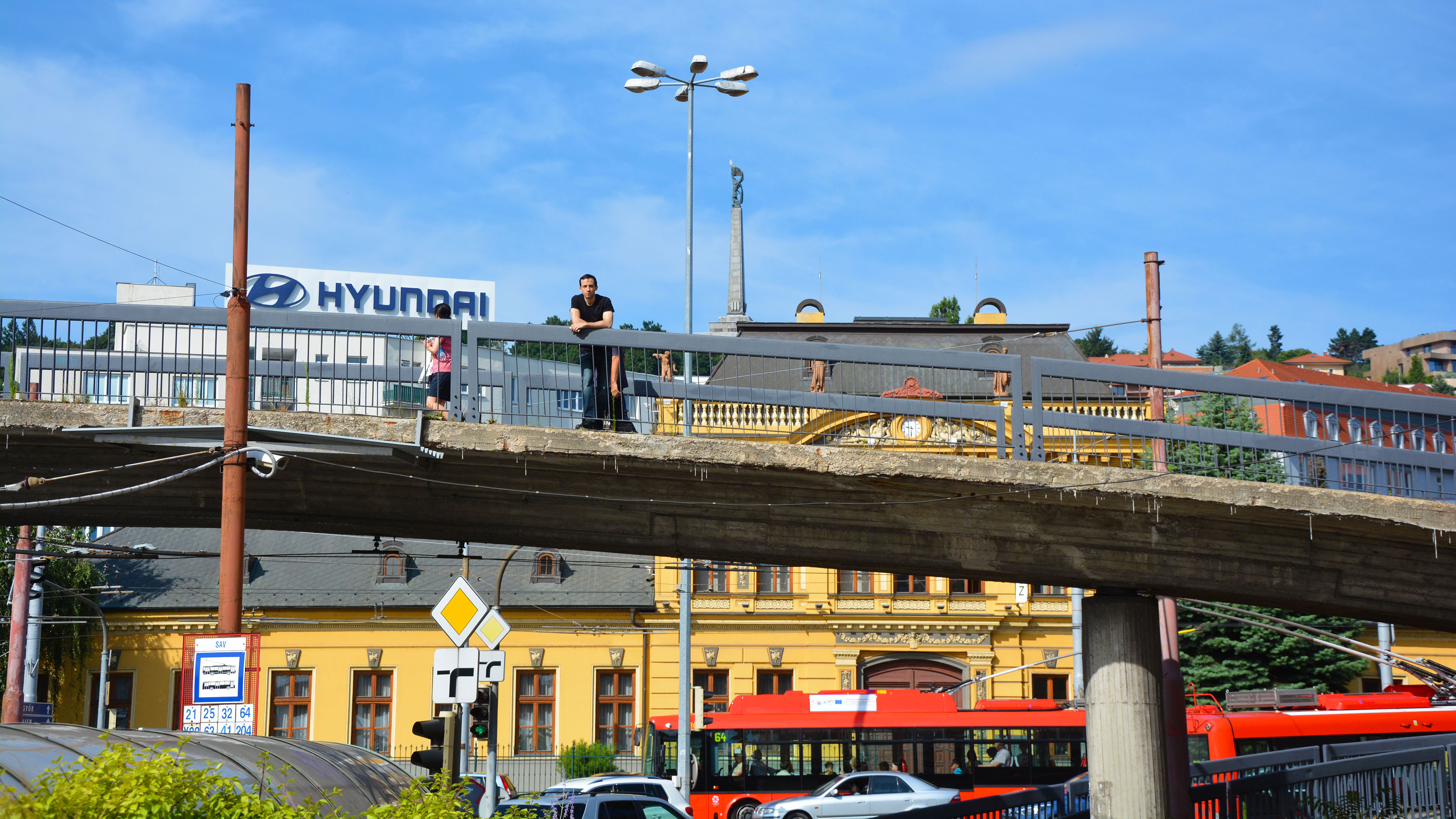 An overpass near the Central Station