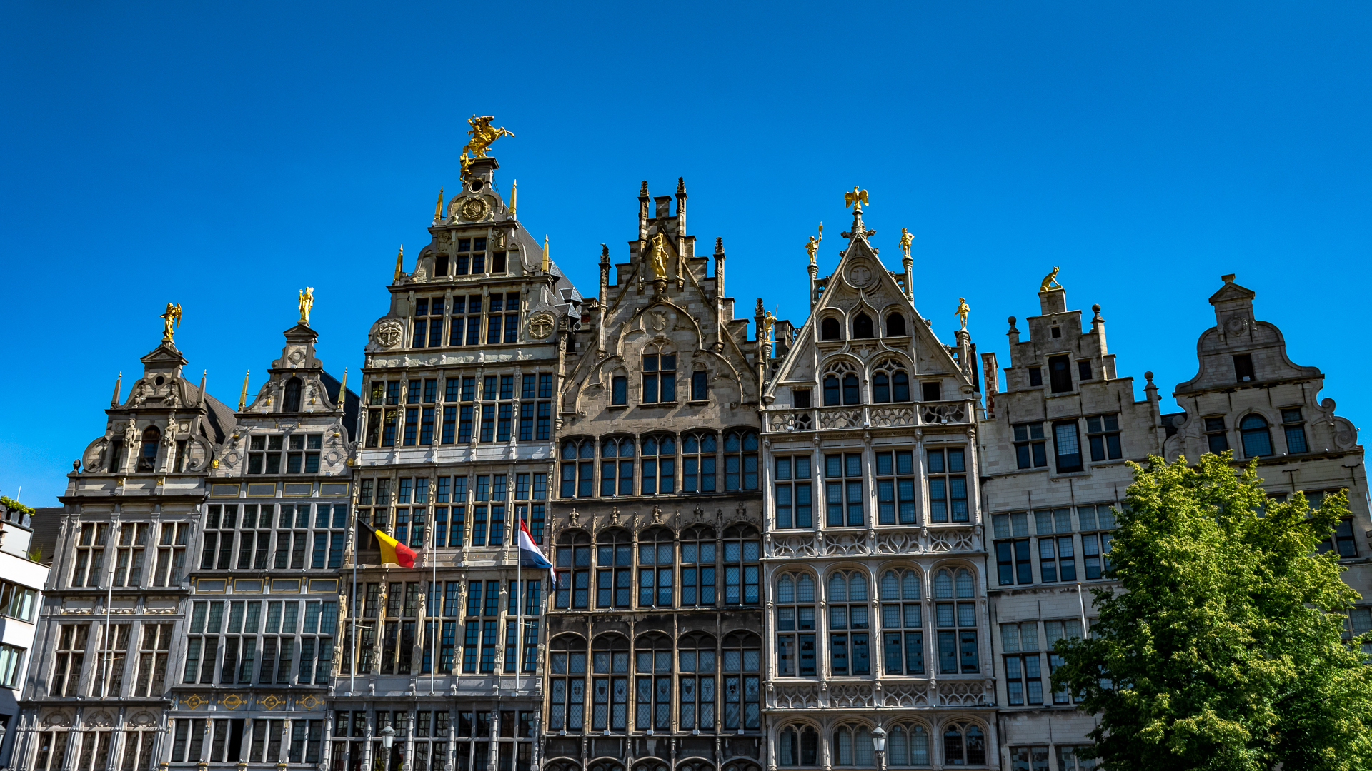 16th-century guild houses on Grote Markt in Antwerp
