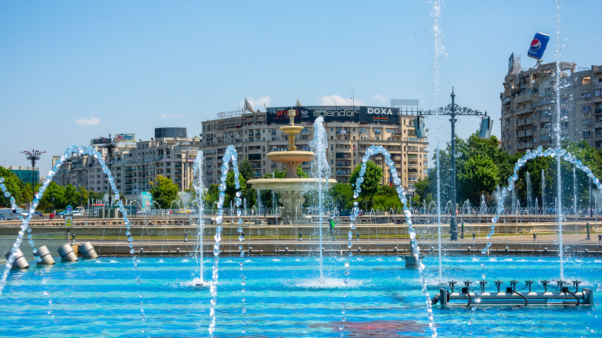 The centerpiece of the Fountains