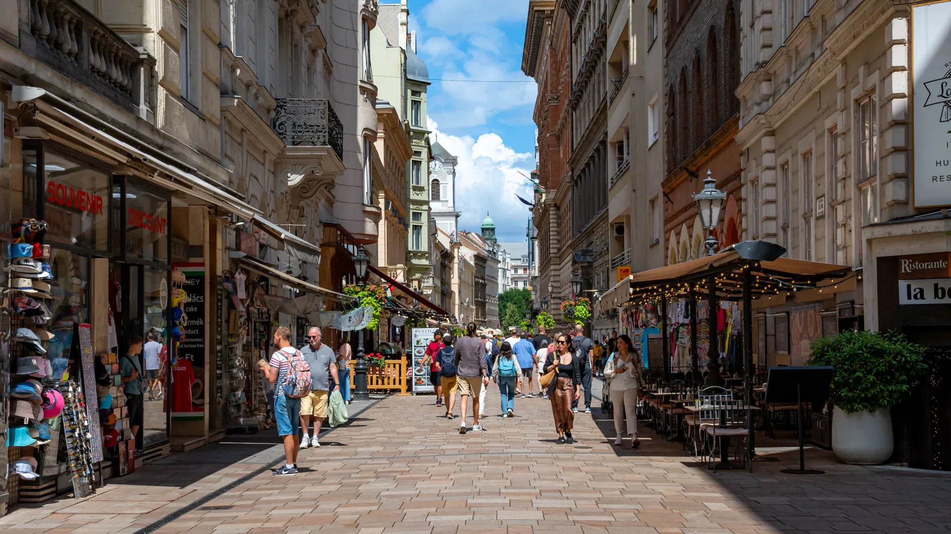 Váci Street in Pest