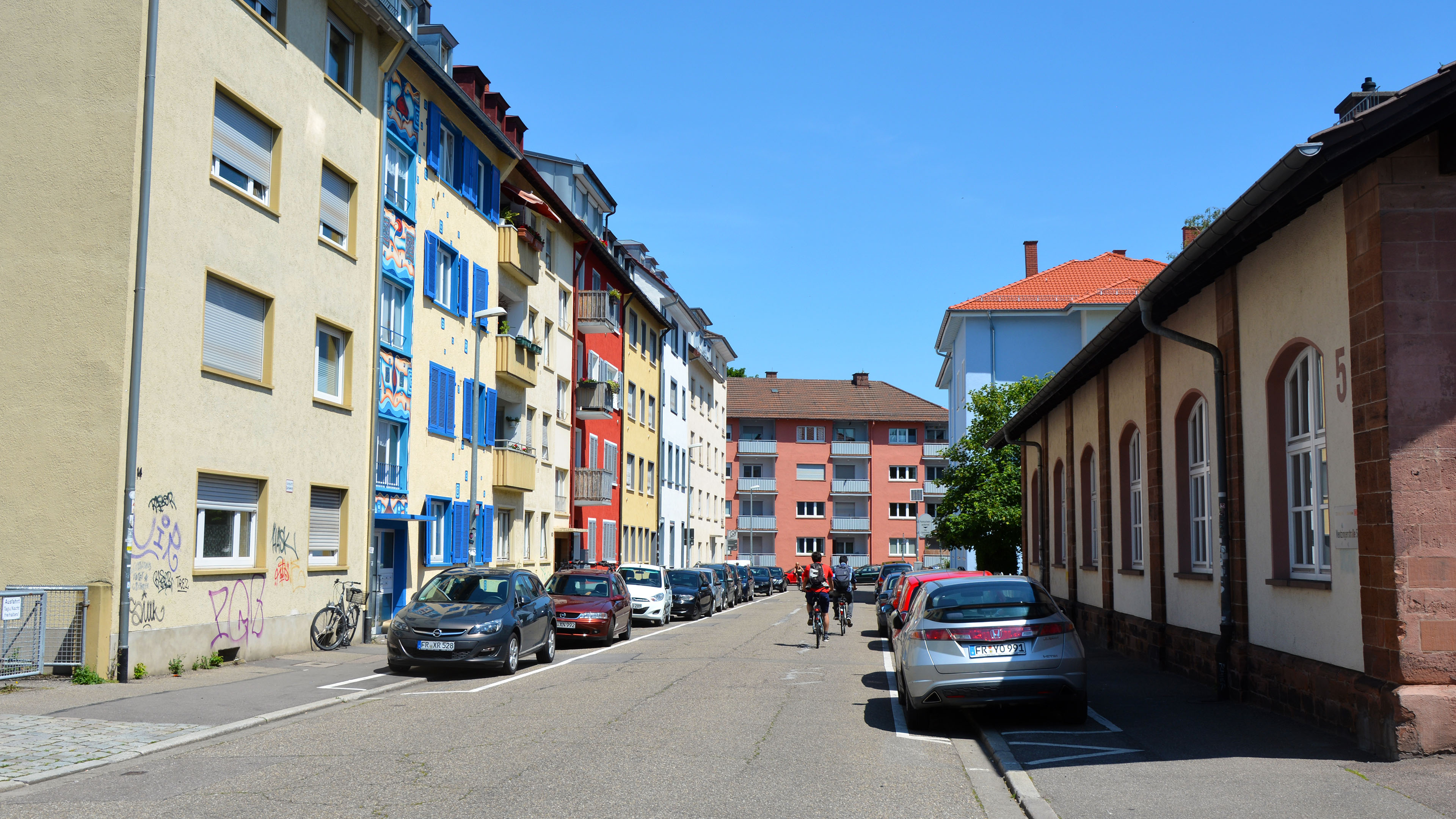 A residential area near Bahnhof